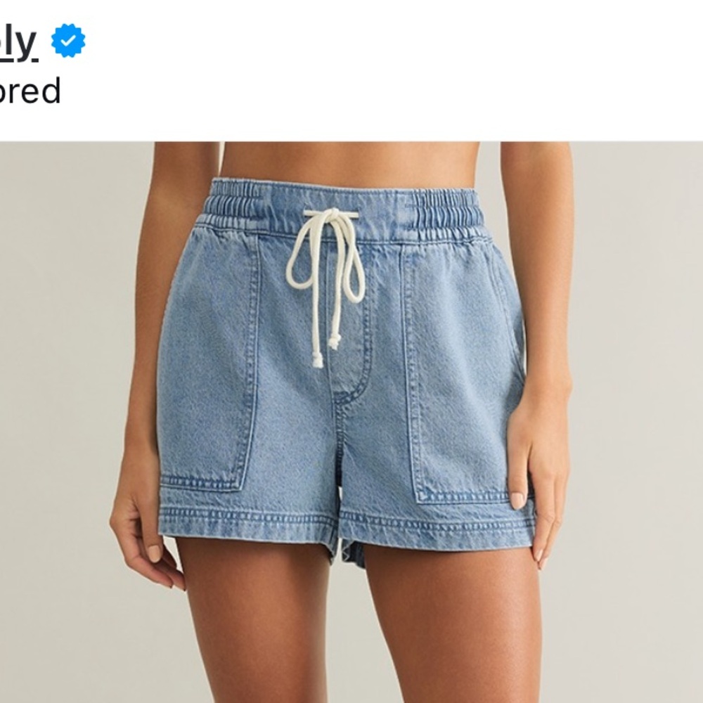 Z Supply Summerland Luxe Denim Short Size Small